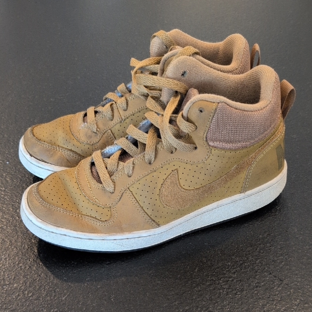 Tan High-Top Sneakers